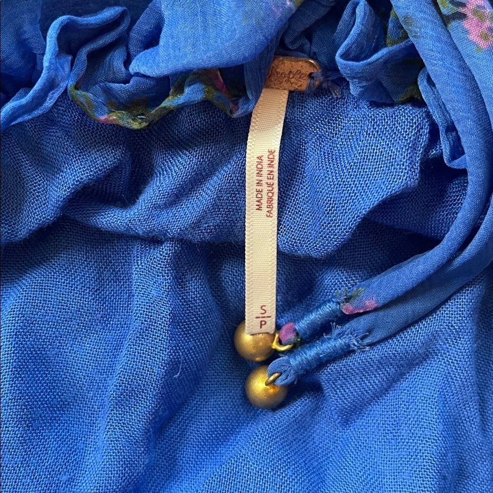 Free People Blue Cloud Nine Maxi Dress Size Small - Picture 7 of 7